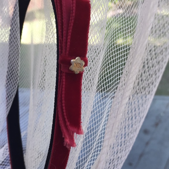 Authentic Nina Ricci beautiful red velvet headband - Picture 2 of 8